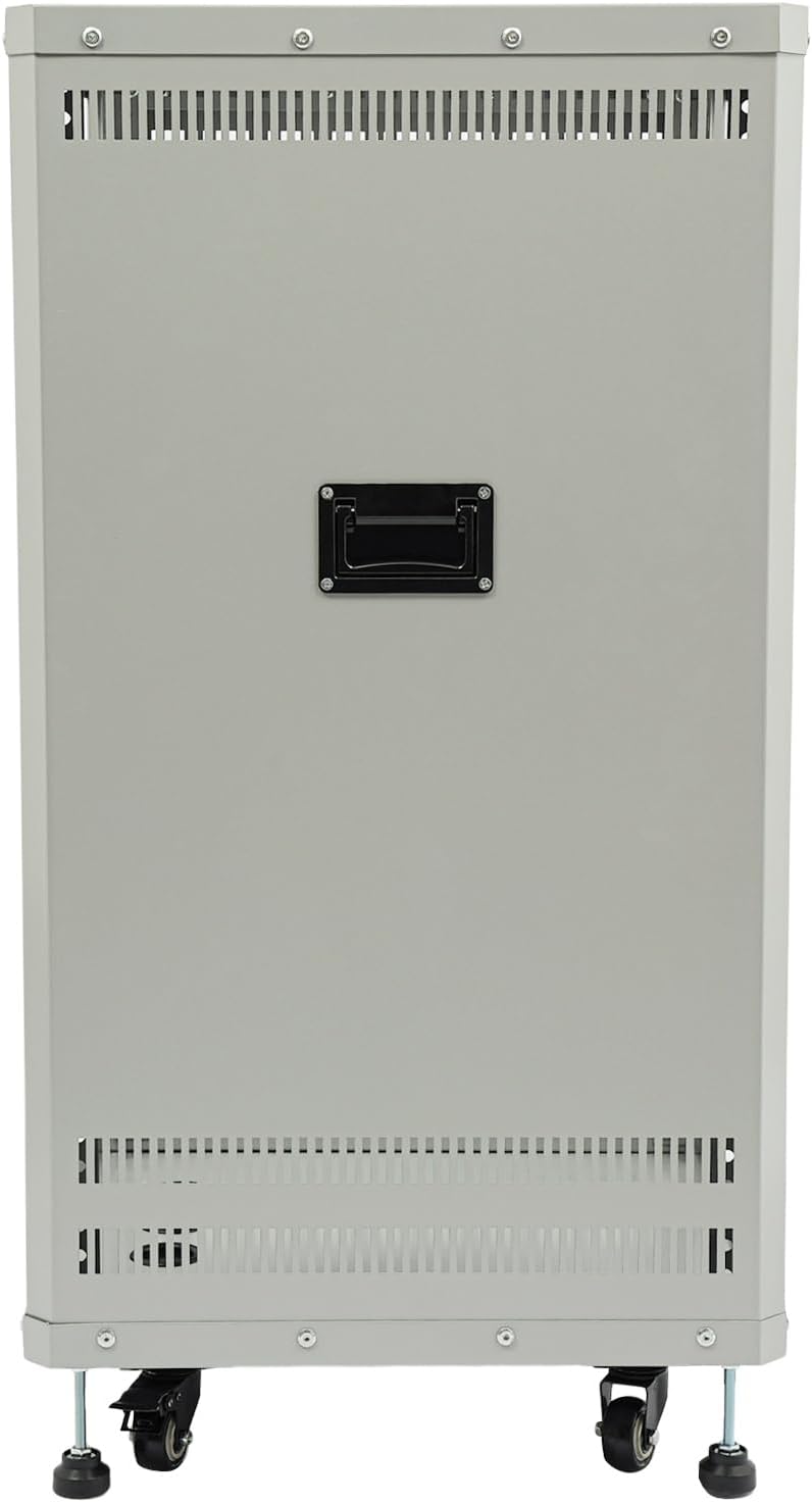 18U Server Rack with Wheels&Leveling Feet, Freestanding Rolling Open Frame IT Network Server Cabinet Rack Shelf for Audio Video Music Recording Computer AV Data & IT Equipment,Up to 300 Lbs Load,Grey