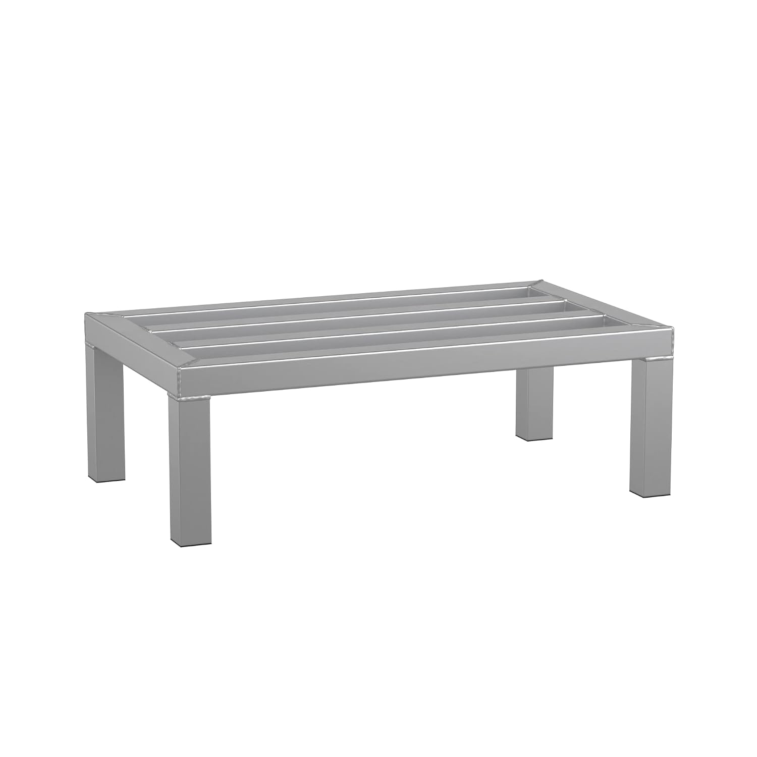 24'' x 14'' x 8'' Aluminum Welded NSF Certified Dunnage Rack - 1300 lb. Capacity, for Restaurant, Storage, Warehouse, Garage