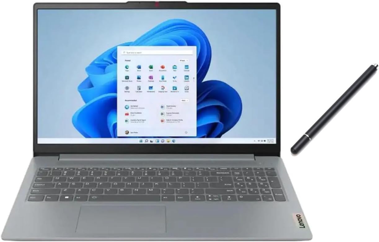 Lenovo IdeaPad Slim 15.6' Full HD Touchscreen Laptop |AMD Ryzen 7 5825U| AMD Radeon Graphics |Copilot|Grey| 16GB RAM | 512GB SSD |Windows 11 Home |Bundle with Stylus Pen