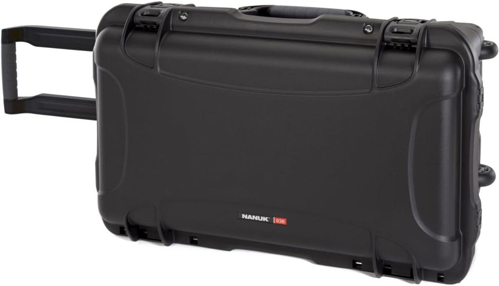NANUK 938 Waterproof Hard Case with Wheels - Empty - Black (938-0001)