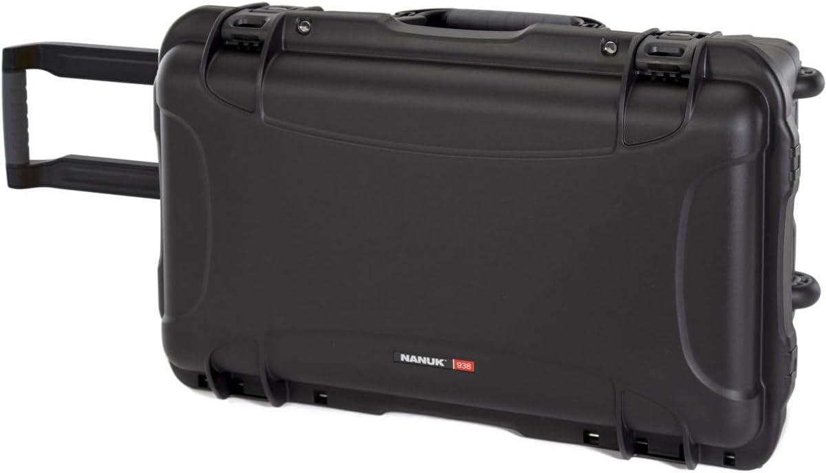 NANUK 938 Waterproof Hard Case with Wheels - Empty - Black (938-0001)