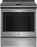GE Profile PSS93YPFS 30' SlideIn Smart Electric Range with 4 Radiant Heating Elements, 5.3 Cu. Ft. True Convection Oven, Storage Drawer, WiFi, Self Clean with Steam Option,