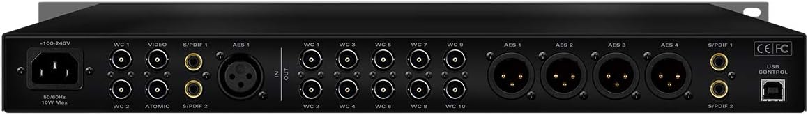 Antelope Audio OCXHD High Definition Master Clock w/ 768 kHz Sample Rate, 64-bit AFC Clocking, Dual Word Clock Inputs, BNC, AES/EBU & S/PDIF Connectivity — Atomic Clock for Studio & Post-Production