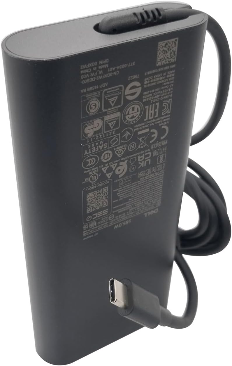 Dell Laptop Charger 165W Watt USB Type C AC Power Adapter Precision 5680 28V 5.893A