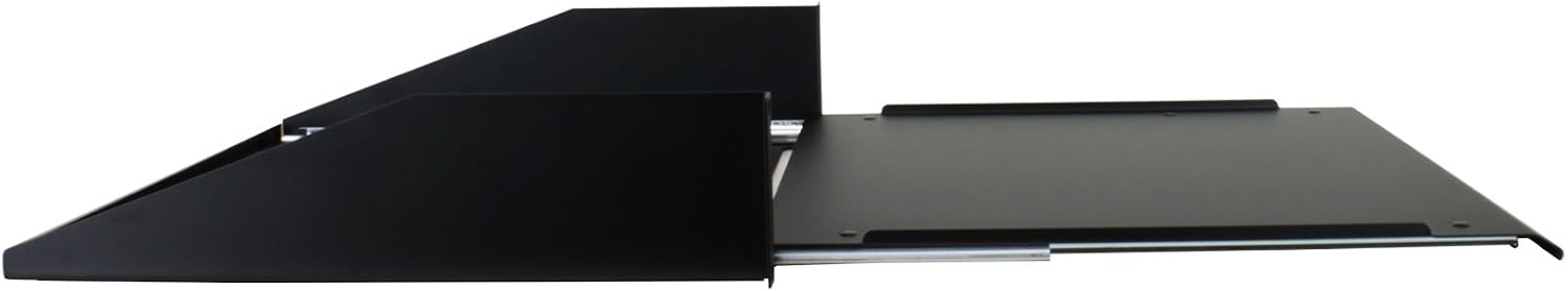 Penn Elcom R1194/2UK-SL 2 Space (2U) Sliding Rack Shelf/Keyboard Tray, 15 Inch Depth