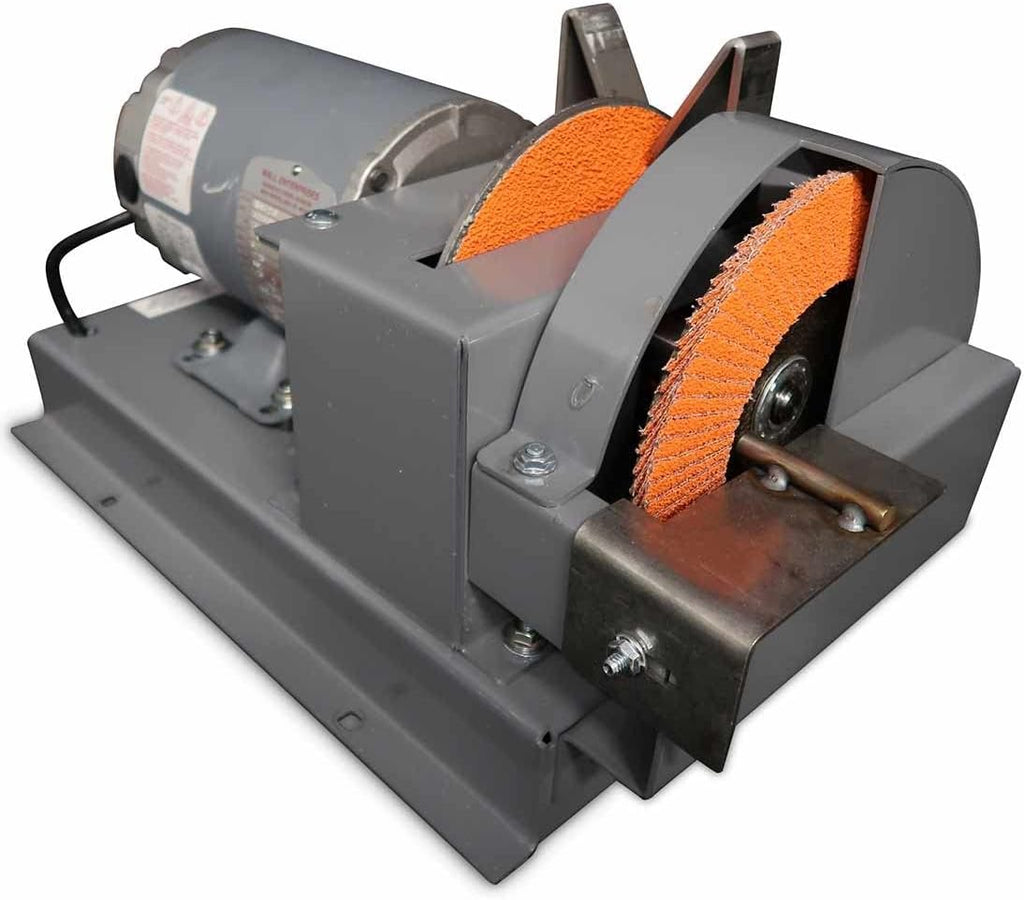 RBG 750 Dual Disc Blade Grinder & Sharpener, Mulching Blade Sharpener