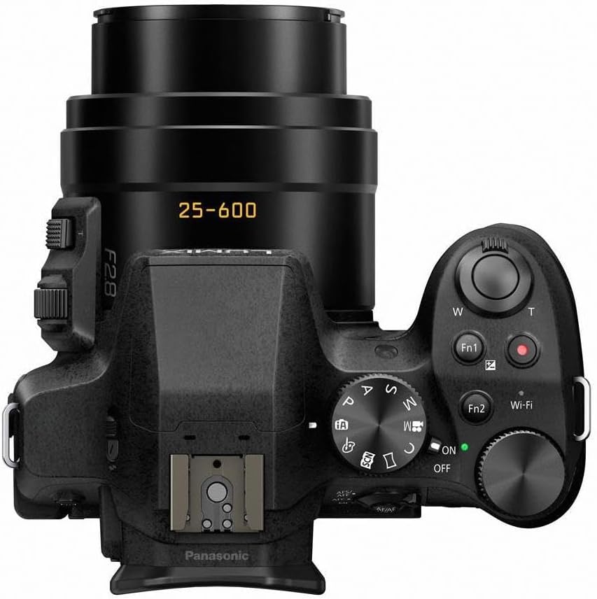 Panasonic LUMIX FZ300 Long Zoom Digital Camera Features 12.1 Megapixel, 1/2.3-Inch Sensor, 4K Video, WiFi, Splash & Dustproof Camera Body, LEICA DC 24X F2.8 Zoom Lens - DMC-FZ300K - (Black) USA
