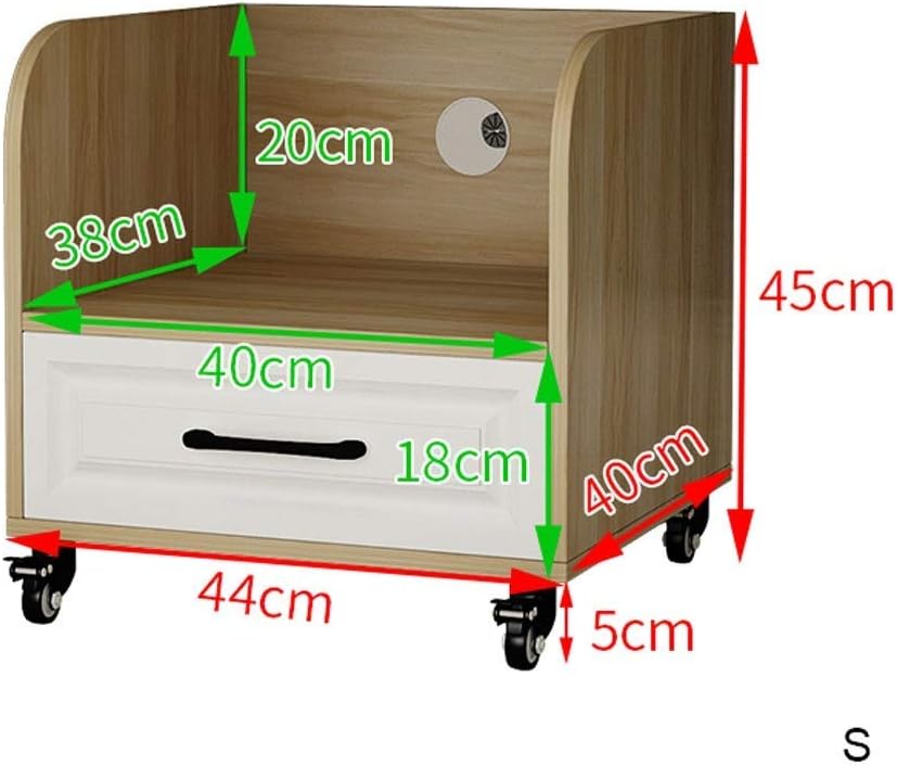 Printer Stands Under Desk Printer Stand CPU Main Frame with Cable Management and Storage Drawers, Printer Desk with 4 Wheels & Lock Mechanism for Mini 3D Printer Printer Stands for Home Office (Brown