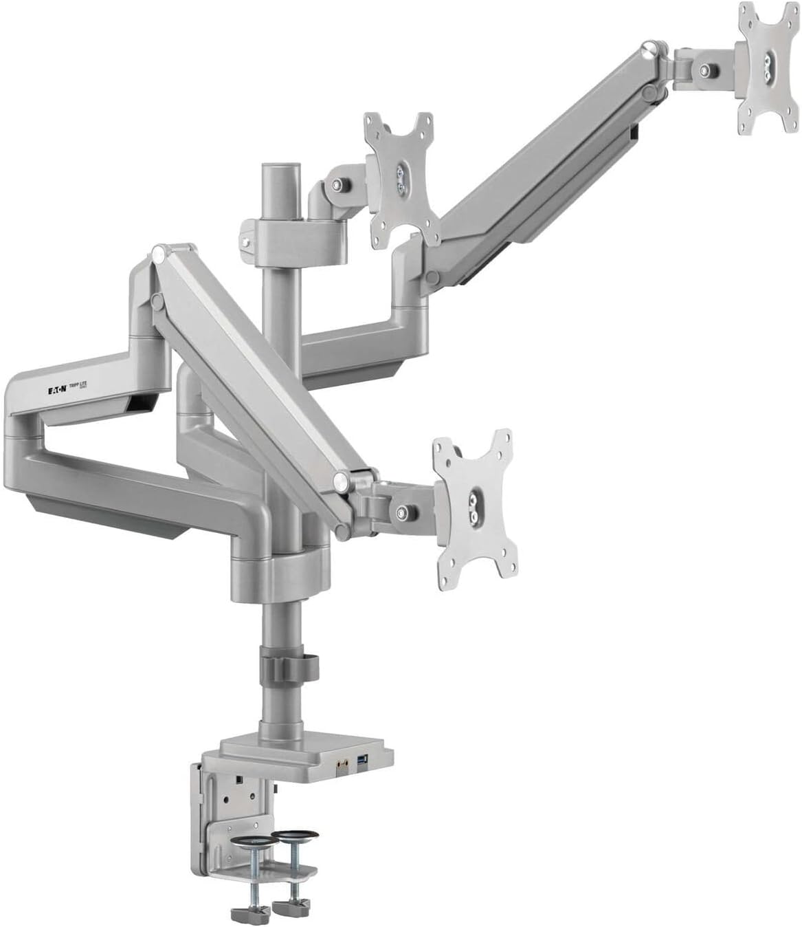 Tripp Lite Display Monitor TV Desk Mount Triple Display Flex Arm 17'-30' (DDR1730TAL)