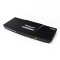 DisplayPort and HDMI KVM Switch 2 Monitors 2 Computers, TESmart 4 Port Dual Monitor KVM Switcher, 4K@60Hz, L/R Out, Keyboard Mouse PC Selector Box with All Input Cables (Black