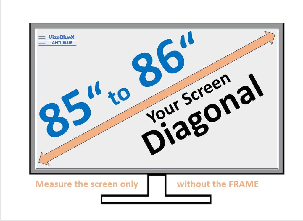 VizoBlueX 85-86 inch Blue Light and Damage TV Screen Protector. Protection Shield & Anti-Blue Light Filter Blocking UV for LCD LED 4K OLED QLED (75.2 x 43.1 inch)
