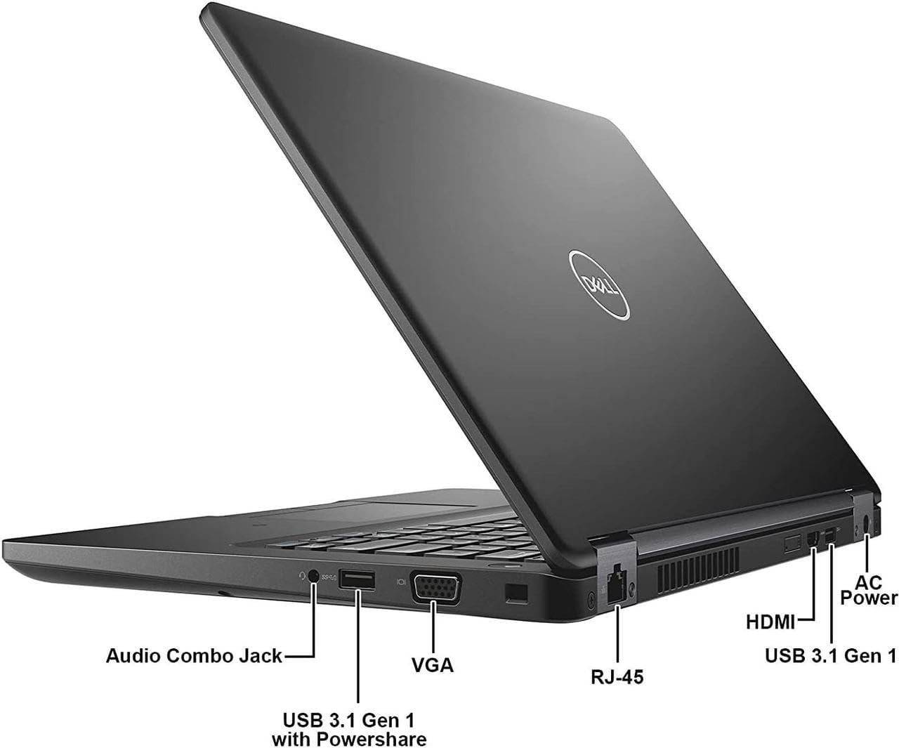 Dell Latitude 5490 14' Laptop Computer, Intel Quad Core i5-8350U, 16GB DDR4 RAM, 256GB SSD, HDMI, Type-C, Windows 11 Pro (Renewed)