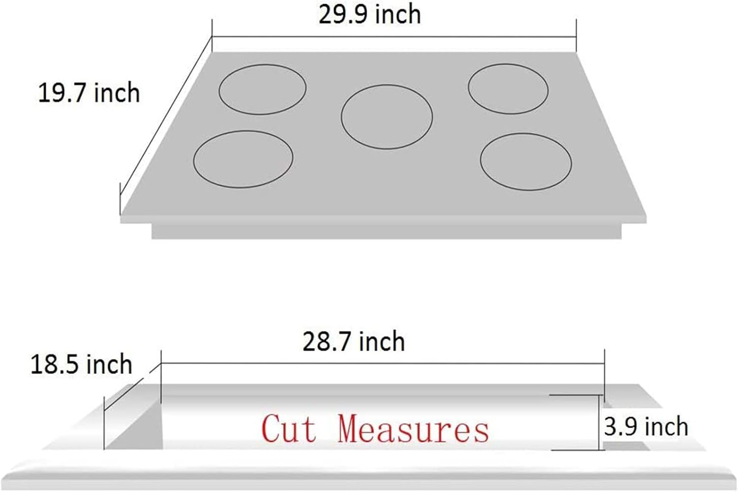 30 Inch Gas Cooktop, Stainless Steel Built-in 5 Burners Stovetop Dual Fuel Gas Hob NG/LPG Convertible Gas Cooktop DK5712