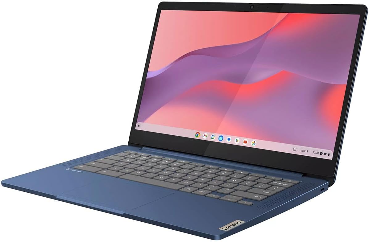 Lenovo IdeaPad Slim 3 Chromebook 14M868 14' Full HD Laptop, MediaTek Kompanio 520 2.0GHz, 4GB RAM, 64GB eMMC, ChromeOS, Abyss Blue (Renewed)