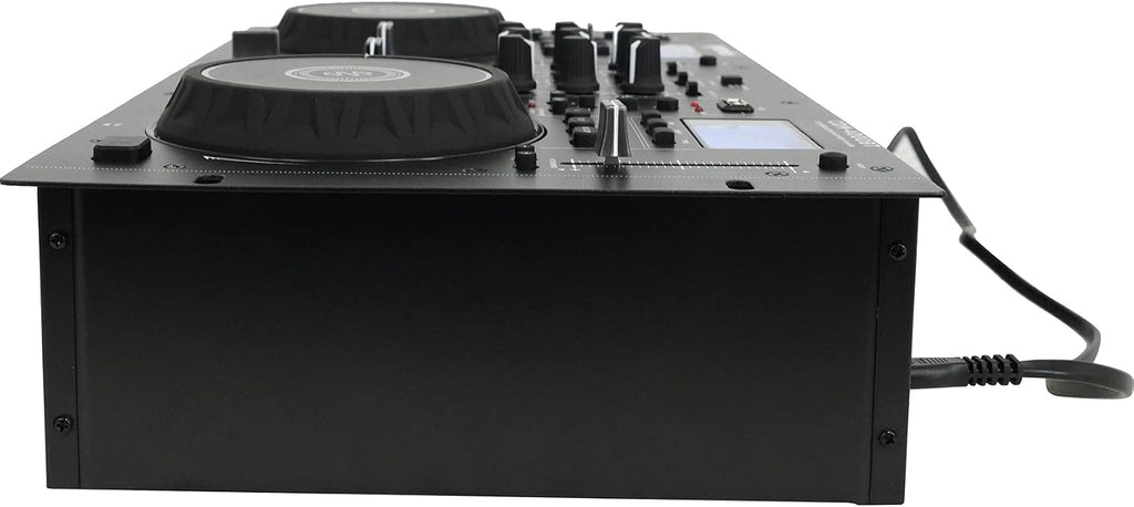 Audiosavings Bundle:(1) Gemini CDM-4000BT Dual DJ CD/USB Media Player with Bluetooth + Mixer Bundle with (1) Rockville DJ1500 DJ Headphones w/Detachable Coil Cable, Case+Extra Ear Pad (Items 2)