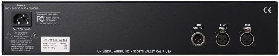 Universal Audio LA-610 Mk II Tube Channel Strip