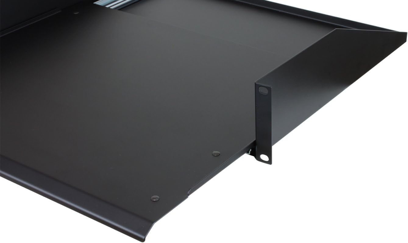 Penn Elcom R1194/2UK-SL 2 Space (2U) Sliding Rack Shelf/Keyboard Tray, 15 Inch Depth