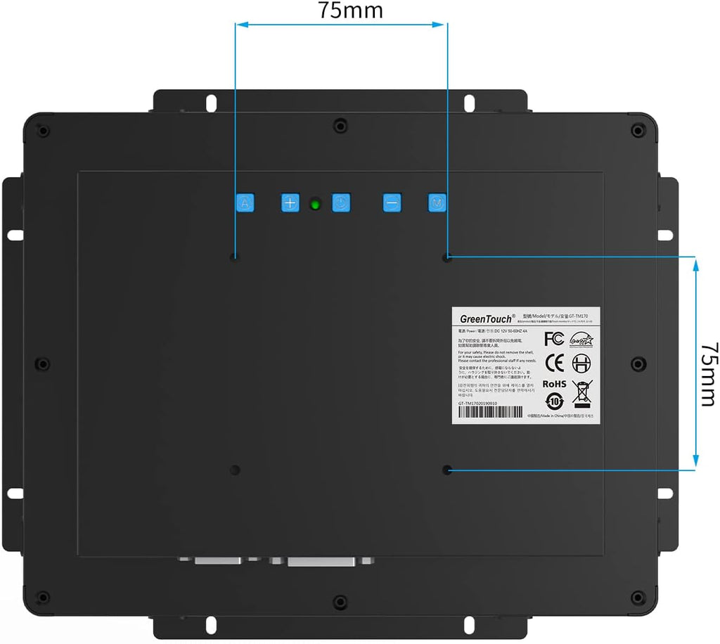 GreenTouch 9.7 Inch Open Frame 1024x768 PCAP Touch Screen Monitor, Embedded Touch LCD Display for Industrial