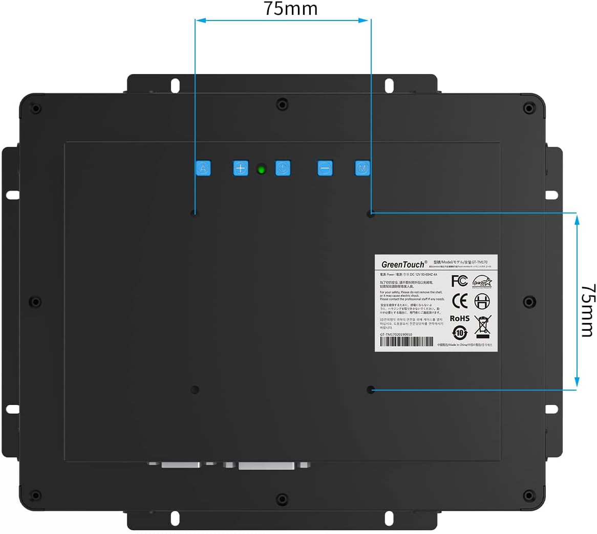 GreenTouch 9.7 Inch Open Frame 1024x768 PCAP Touch Screen Monitor, Embedded Touch LCD Display for Industrial