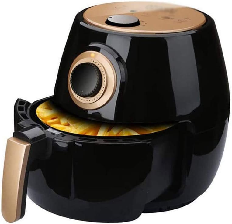 Air Fryer No Oil Toaster Oven Electric Deep Fryer Chicken Pizza Cooker 4.2 Quart 1350 Watt Electric Hot Air Cooker Knob Control with 5 Cooking Presets