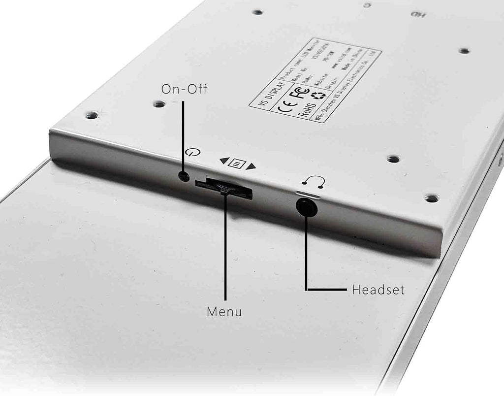 VSDISPLAY 14.5 Inch White LCD Monitor 2560x720 2K Resolution USB-C Stretched Bar Display for Computer PC Case GPU CPU Secondary Screen