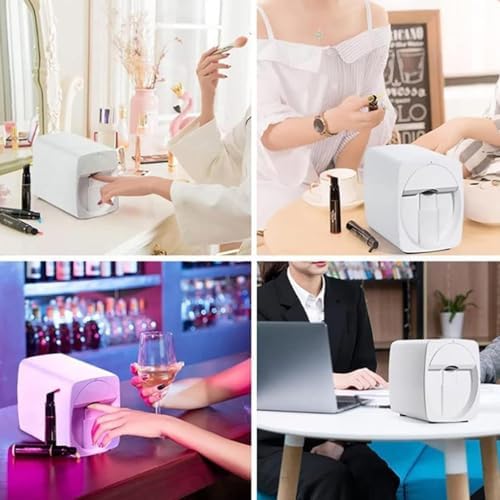 Portable 3D Nail Art Printer - WiFi & USB Mobile Nail Painter, DIY App for Kids & Salons - Perfect for Custom Manicures, Unique Designs & Creative Nail Art