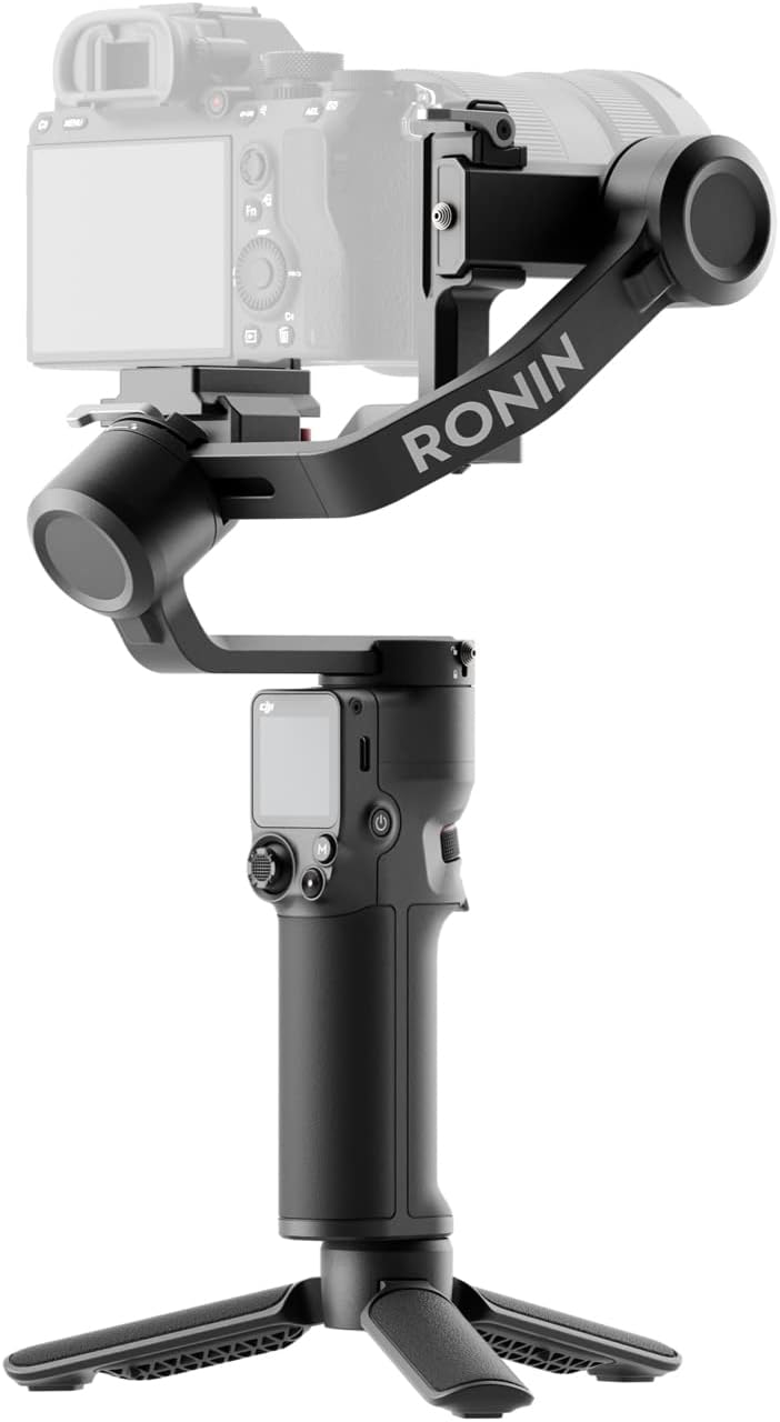 DJI RS 3 Mini, 3-Axis Gimbal Stabilizer for Cameras Canon/Sony/Panasonic/Nikon/Fujifilm, 2 kg (4.4 lbs) Tested Payload, Camera Gimbal with Native Vertical Shooting, Black