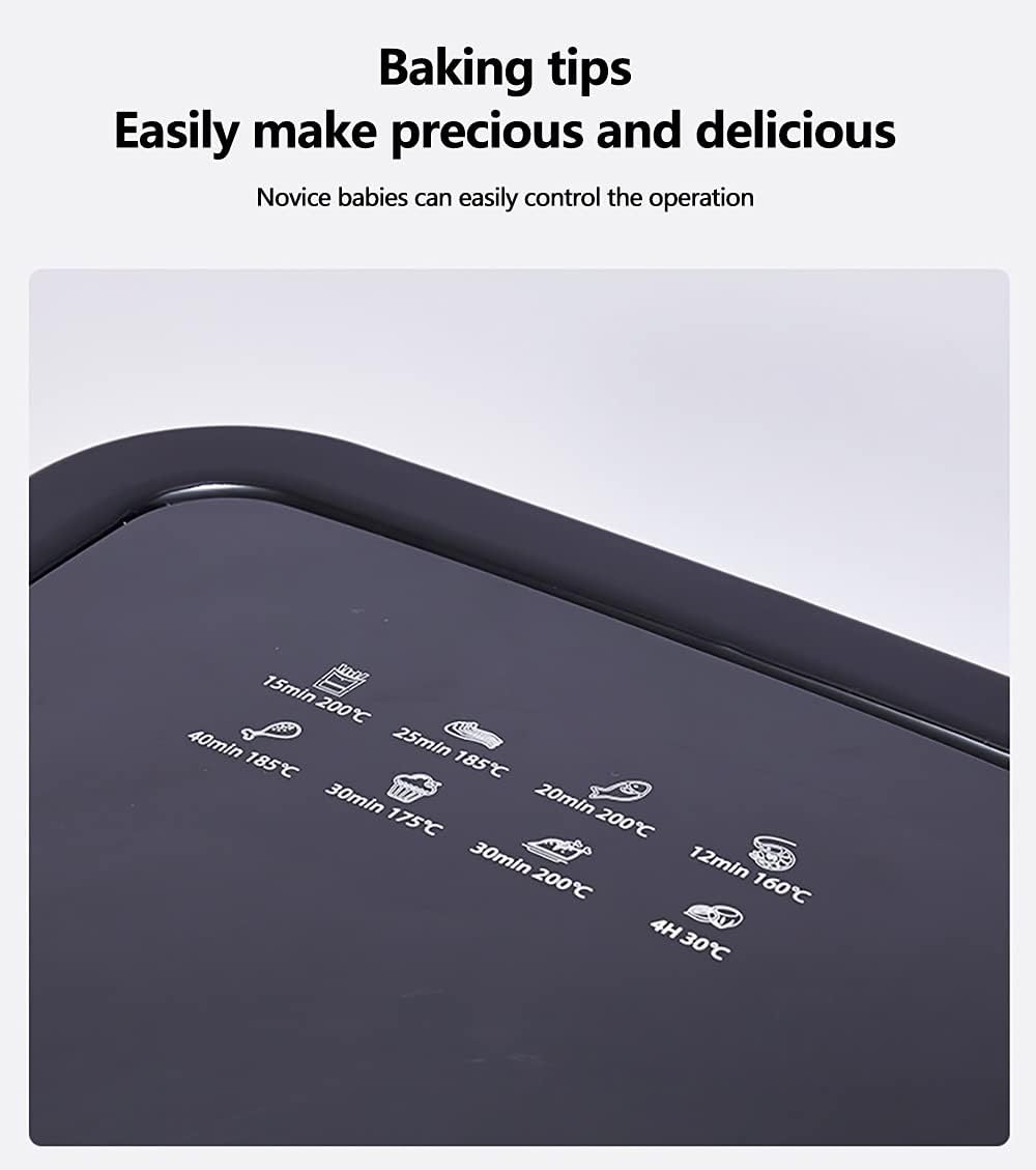 Air Fryer Oven 12L Large Air Fryer Oven Combo 1000W Airfryer Toaster Oven 8 in 1 Multi-Functional Oilless Cooker with 5 Accessories,Silver