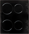Electric Ceramic Cooktop 30 Inch 3000W 4-head Induction Cooker 9 Power Gears Black