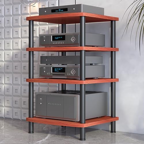 2-Tier Audio Rack Shelf, HiFi Media Stand for Living, Gaming & Recording Rooms, Stylish Audio Cabinet, Sturdy 2-Tier Design, Perfect for Home Entertainment and Audio Equipment