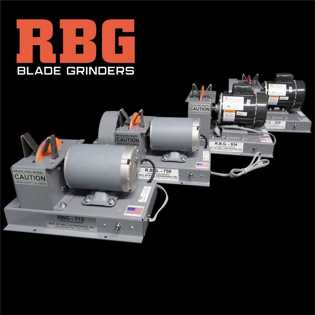 Disc Wheel Blade Grinder - 3/4 HP Fast Mower Blade Grinder Sharpener | RBG 934
