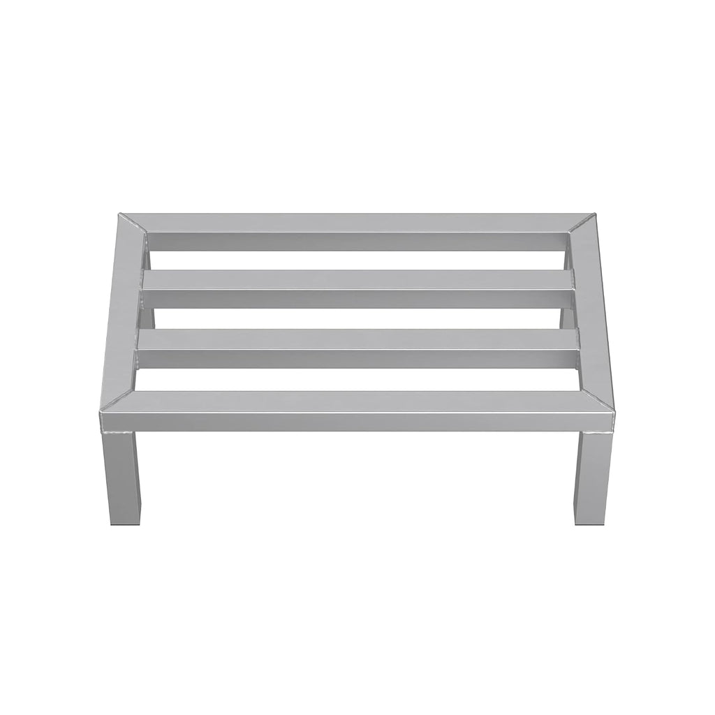 24'' x 14'' x 8'' Aluminum Welded NSF Certified Dunnage Rack - 1300 lb. Capacity, for Restaurant, Storage, Warehouse, Garage