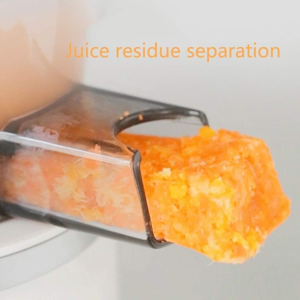 Slow Masticating Juicer with 65mm Large Mouth, Higher Juice Yield, Quiet Motor, Reverse Function, Easy Clean, for Fruits & Vegetables