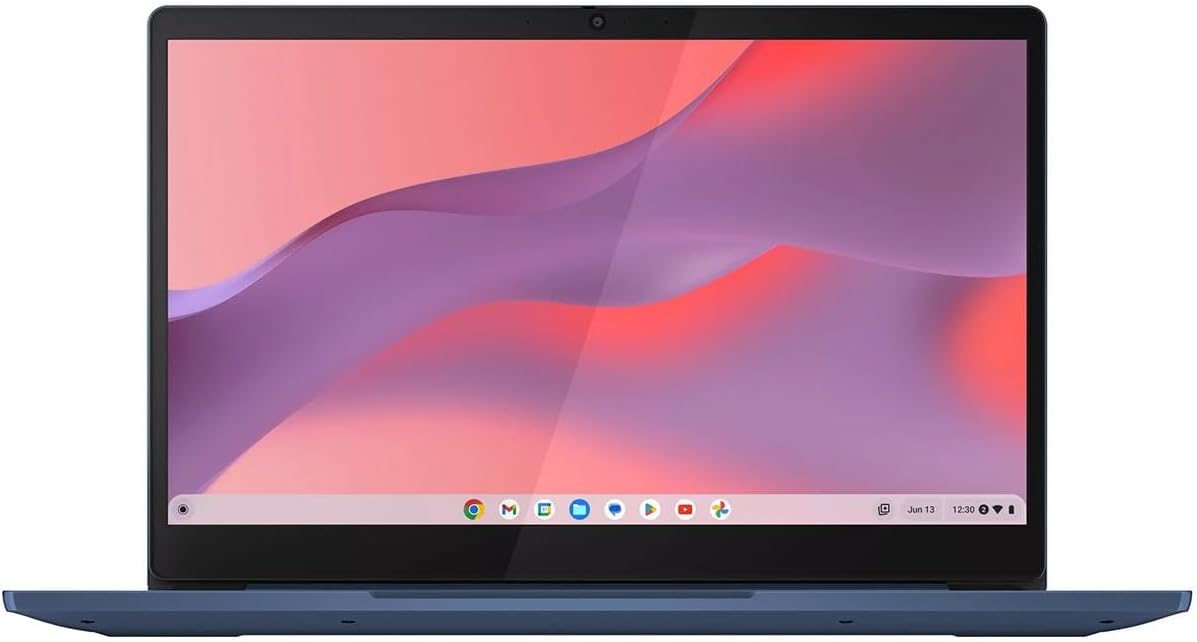 Lenovo IdeaPad Slim 3 Chromebook 14M868 14' Full HD Laptop, MediaTek Kompanio 520 2.0GHz, 4GB RAM, 64GB eMMC, ChromeOS, Abyss Blue (Renewed)