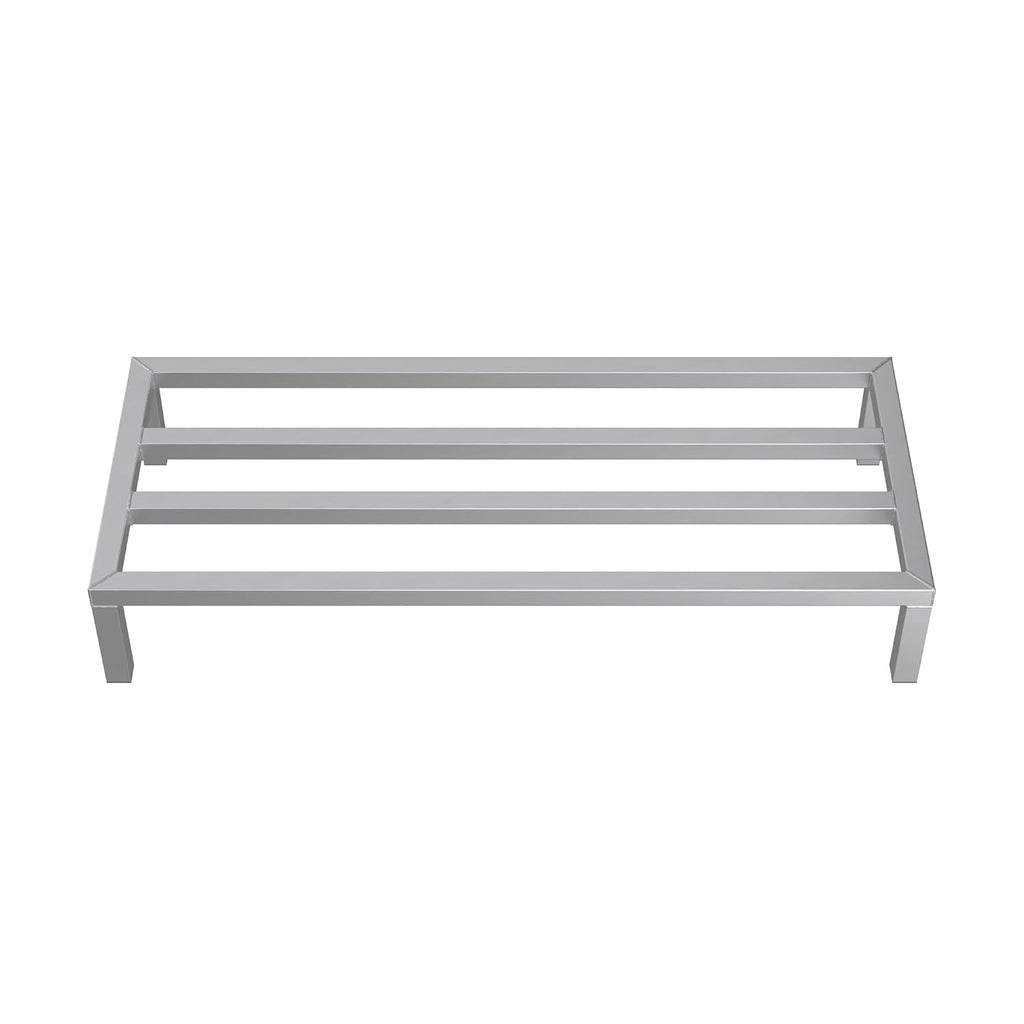 48'' x 20'' x 8'' Aluminum Welded NSF Certified Dunnage Rack - 1685 lb. Capacity, for Restaurant, Storage, Warehouse, Garage