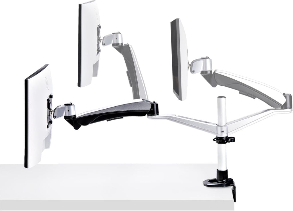 StarTech.com Desk Mount Monitor Arm for 27in 16:9 or 30in 21:9 Ultrawide Screens, VESA 75x75/100x100, Mechanical Spring Arm, TAA