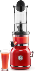 Slow Juicer Machine, Wide Groove Cold Press Masticating Juicer for Fruit & Vegetable, Adjustable Pulp Separation, Easy to Clean