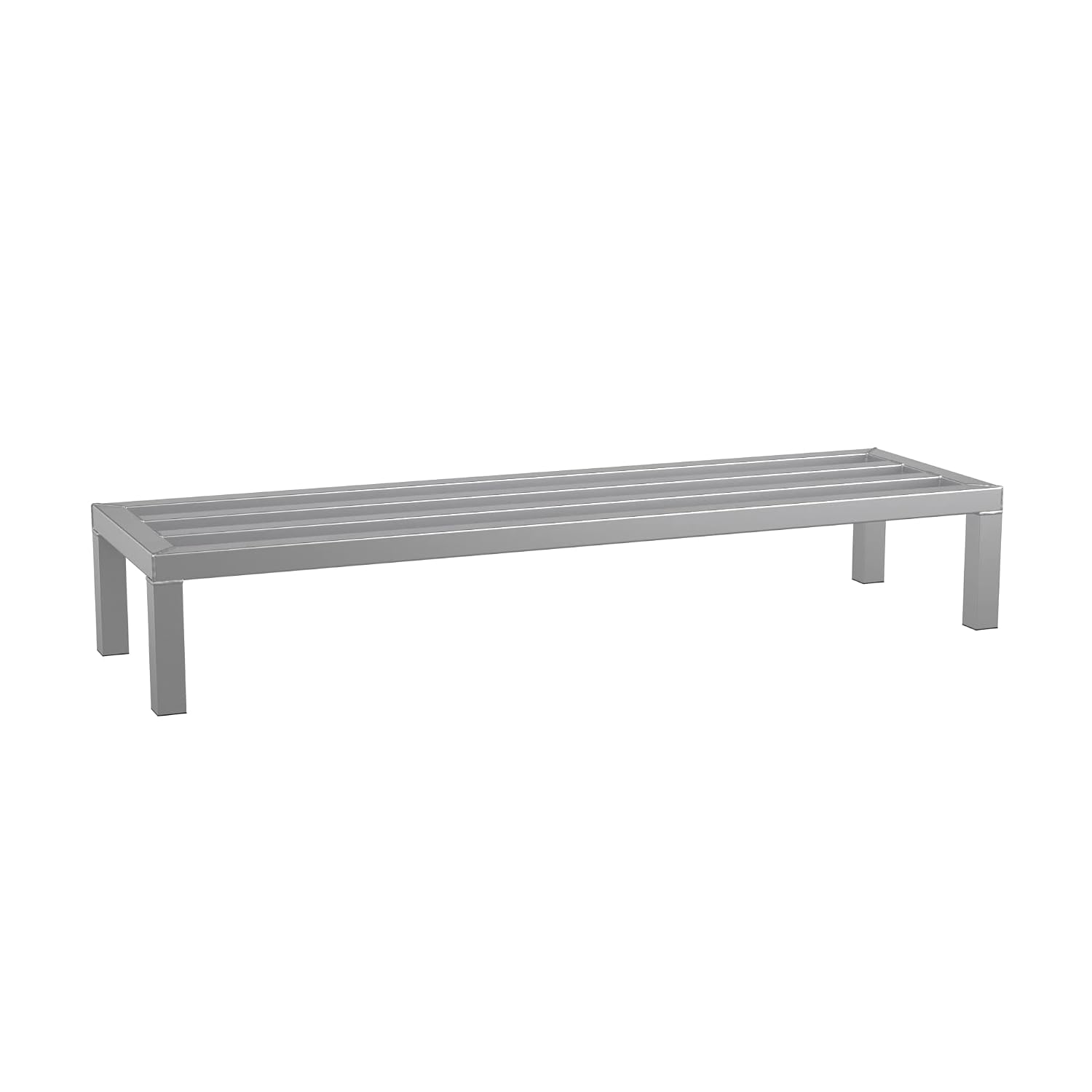 48'' x 14'' x 8'' Aluminum Welded NSF Certified Dunnage Rack - 1400 lb. Capacity, for Restaurant, Storage, Warehouse, Garage