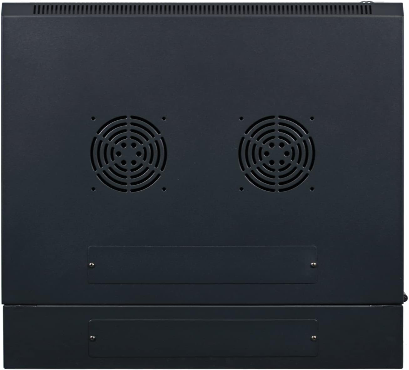 AEONS 6U Professional Wall Mount IT Cabinet Enclosure Double Section Hinged Swing Out 19-Inch Server Network Rack with Vented Door 22-Inches Deep Black (Fully Assembled)