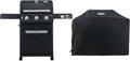 Monument Grills Mesa Series, Outdoor Barbecue Stainless Steel 3 Burner Propane Gas Grill, 48,000 BTU Patio Garden Grill with Side Burner and Knob Controls, Mesa325 with BBQ Cover