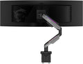 MSI MPG MT201R - Premium RGB Single Monitor Stand Arm, Supports 17-49' Screens and 44 lbs, VESA Compatible, Adjustable Heavy Duty Gas Spring Mount, Clamp & Grommet, Quick Release Plate - Gray