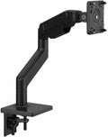 Humanscale M8.1 Adjustable Monitor Arm with Two Piece Clamp Mount and Base - Black M81CMBBTB