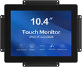 GreenTouch 10.4 inch 10 Points Front Waterproof Industrial Open Frame PCAP Touch Screen LCD Display Monitor 800x600 Black