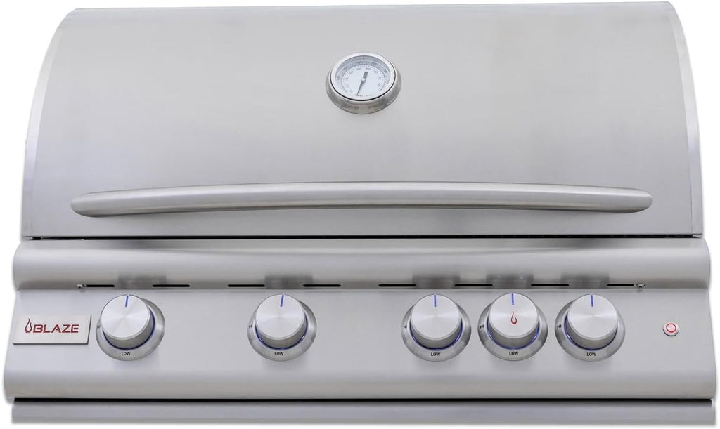 Blaze Gas Grill | 32-inch Built-in Natural Gas Grill | 4 Burner BBQ | Premium Outdoor Kitchen Grilling Experience | Best in Class Warranty | LTE+ | BLZ-4LTE3-NG