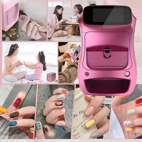 Nail Art Printer, 3D Nail Art Printer Machine, Wireless & Automatic Nail Art Machine, 10s Quick Printing, for Girls' Home Nails
