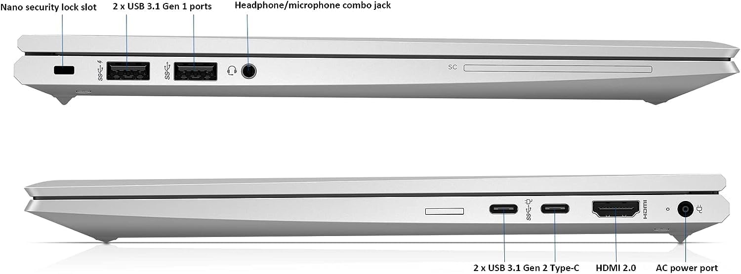 HP EliteBook 845 G7 Laptop Computer, 14' IPS FHD, AMD Ryzen 5 Pro 4650U, 16GB RAM, 512GB SSD, WiFi, Windows 10 Pro(Renewed)