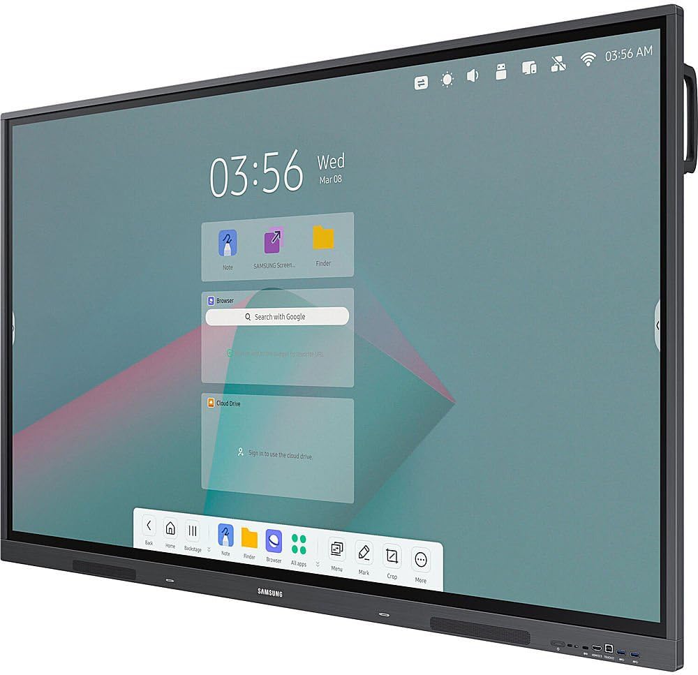 Samsung Interactive Display 2 WA86C 86 Inch Digital Android for Education and Business 4K UHD 3840x2160 with Touch Screen, Wi-Fi, HDMI, USB w/MAJ USB C Dock