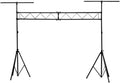 Monoprice Lighting Stand System With Truss, 220 lbs Maximum Load, Extends Up To 12.5 feet tall, 4 Feet Wide T-bars - Stage Right Series