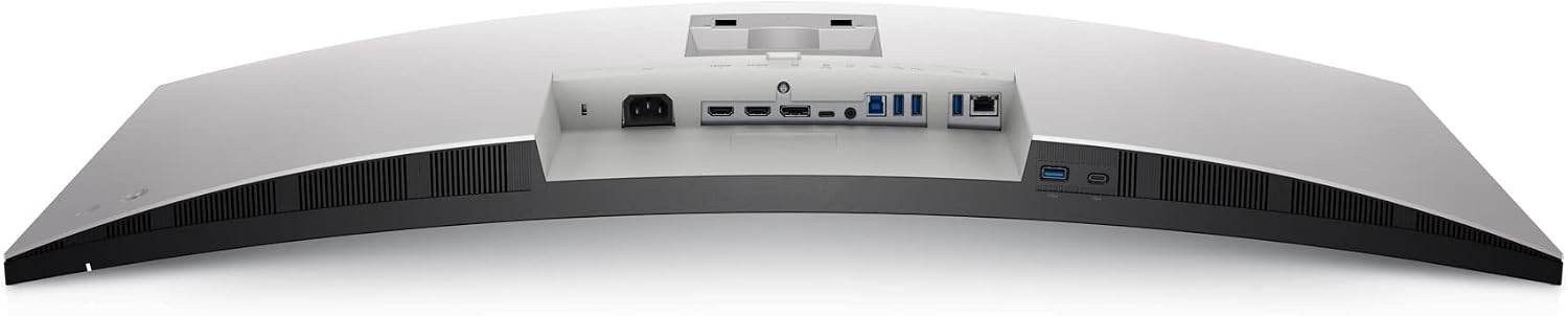 Dell U3821DW UltraSharp Curved USB-C Hub Monitor - 37.52-inch WQHD (3840 x 1600) 60Hz 2300R Curvature Display, 8ms Response time, USB-C/DP/HDMI/RJ-45, Height/Slant/Tilt/Swivel Adjustability - Silver