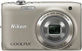 Nikon COOLPIX S3100 14 MP Digital Camera with 5x NIKKOR Wide-Angle Optical Zoom Lens and 2.7-Inch LCD (Silver) (Renewed)